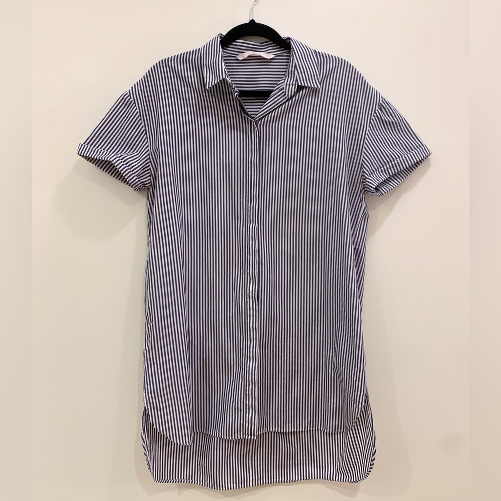 Striped Shirt Dress